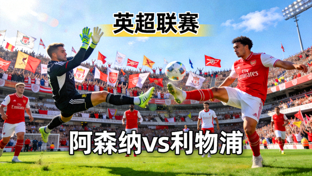 英超阿森纳对阵利物浦足球比赛精彩瞬间